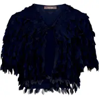 Vera Mont Blusenjacke "Blusenjacke gerader Schnitt", Damen, Gr. 46, blau (night sky), Obermaterial: 100% Polyester PES., Jacken Blusenjacke