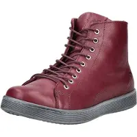 Andrea conti 0344900205 Damenschuhe, Boots, hoher Sneaker, Leder, Rot - Damenschuhe Modische Stiefelette / Boots, Mehrfarbig, leder