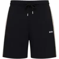 BOSS für Herren. 50566986 Schwarze Iconic-Shorts (L), Lässig, Baumwolle