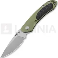 Bestech Junzi - Blastwash + Satin - Titanium Taschenmesser, grün