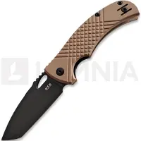 MKM Knives Ciras - Black Top Shield - G10 Taschenmesser, coyote tan