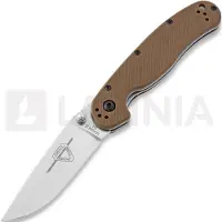 Ontario RAT-2 D2 Taschenmesser, satin, braun