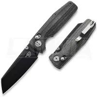 Bestech Slasher - Blackwash - Micarta Taschenmesser, schwarz