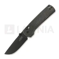 The James Brand The Kline - Black / Black / Micarta / Straight Taschenmesser