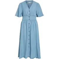 Vila Vimai Kurzärmeliges Maxikleid