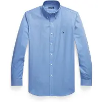 Ralph Lauren für Herren. 710928255003 Custom Fit Hemd aus Stretch-Popeline blau (3XL), Lässig, Baumwolle, Klassisch, Langarm