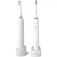 Niceboy SONICWHITE, Erwachsener, Vibrierende Zahnbürste, Tägliche Pflege, Tiefenreinigung, Zahnfleischpflege, Sensibel, Whitening, 43000 Bewegungen pro Minute, Weiß, 2 min