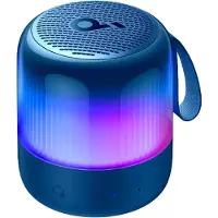 Soundcore Glow Mini, 8 W, Kabellos, Tragbarer Mono-Lautsprecher, Blau, Zylinder, Staubresistent, Feuchtigkeitsbeständig