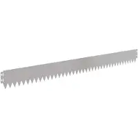 vidaXL Rasenkante 20 stk. 103 x 10 cm Stahl Silber