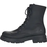 Rieker Schnürstiefel Damen Synthetik Schwarz Größe: 37
