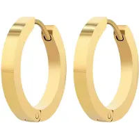 Adelia´s Paar Creolen "Ohrringe – Creole aus Edelstahl" Ideal als Geschenk – dezent und elegant