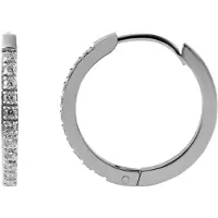Adelia´s Paar Creolen "Ohrringe – Creole aus Edelstahl mit Strass" Eine schöne Geschenkidee für jeden Anlass
