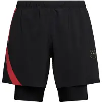 La Sportiva Flow 5' Short M - leichte Trailrunning-Shorts für Herren - , Größe:XL, Farbe:K00Y00-Black/Yellow