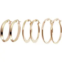 Adelia´s Paar Creolen "Ohrringe – Creole aus Edelstahl" Ideal als Geschenk zum einen besonderen Tag
