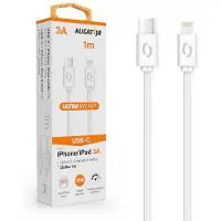 Aligator KALP3AUCLIWH, 1 m, USB C, USB C, Männlich, Männlich, Weiß
