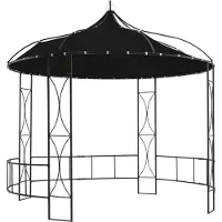 Syfax Pavillon 300 x 290 cm Anthrazit Rund