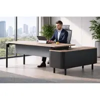 Xl Moebel Gmbh Robuster Brauner Eckschreibtisch Edle Bürotische Arbeitszimmer Möbel
