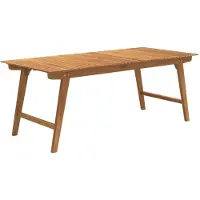 Syfax Gartentisch 200x90x75 cm Massivholz Akazie