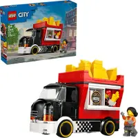 LEGO City Pommes-Truck - Spielzeug Fahrzeug Modellbau mit abnehmbarem Verkaufsbereich, 2 Minifiguren und Zubehör - Geburtstagsgeschenk für Jungen ab 5 Jahren - 60488