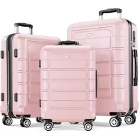 Sonstiges SHOWKOO Kofferset 3-teilig Hartschale ABS+PC Rollen TSA-Schloss (M L XL