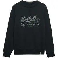 Superdry für Herren. M2014474A Merchant Vintage Print navy Sweatshirt (XXL), Lässig, Baumwolle, Marine