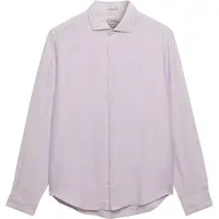 Superdry für Herren. M4011103A Hemd Riviera Leinen flieder (L), Lässig, Langarm