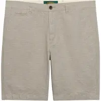 Superdry für Herren. M7110487A Shorts Premium Textured Chino beige (34), Lässig, Baumwolle