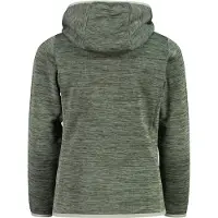 CMP - Girl's Jacquard Knitted Jacket Fix Hood - Fleecejacke Gr 116 oliv