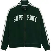 Superdry für Damen. W2012615A ESS Loose Trainingsjacke, grün (L), Lässig, Baumwolle