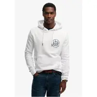 Superdry für Herren. M2014500A Weißer Lo-Fi Dockside Kapuzenpullover (M), Lässig, Baumwolle