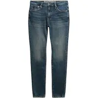 Superdry für Herren. M7011420A Blaue Skinny-Jeans im Vintage-Look (34/34), Lässig, Baumwolle, Denim