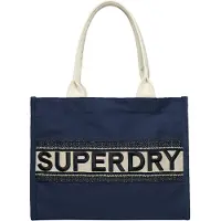 Superdry für Damen. W9110381A Luxe Tasche in Marineblau (OSFA), Lässig, Baumwolle