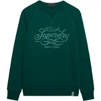 Superdry für Herren. M2014474A Sweatshirt Merchant Vintage grün (XL), Lässig, Baumwolle