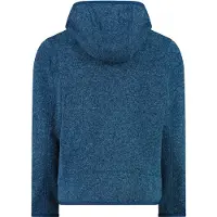 CMP - Boy's Jacket Fix Hood Jacquard Knitted - Fleecejacke Gr 116 blau