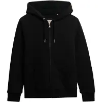 Superdry für Damen. W2012323A Borg Gefütterte Ziphood schwarz (XXS), Lässig, Baumwolle, Langarm