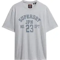 Superdry für Herren. M1012176A Athletic Essential T-shirt grau (M), Lässig, Baumwolle, Kurzarm