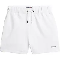 Superdry für Damen. W7110474A Einfarbige weiße Shorts (XL), Lässig, Baumwolle