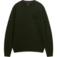 Superdry für Herren. M2014294A Utility Lose Sweatshirt grün (XL), Lässig, Baumwolle