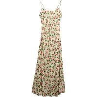 Superdry für Damen. W8012031A Beiges Kleid im Bias-Cut-Schnitt (L), Lässig, Ärmellos / Hosenträger
