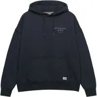 Superdry für Damen. W2012691A Luxe Casual Relaxed Kapuzenpullover marineblau (XL), Lässig, Baumwolle