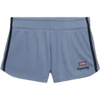 Superdry für Damen. W7110506A Kurze Waffel Retro blau (XS), Lässig, Baumwolle