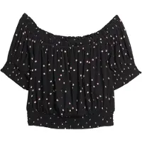 Superdry Smocked Crop Kurzarm-oberteil