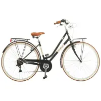 Via Veneto City Bike Malagueta Lady 28” 6V Schwarz „Kaffee-Staub“ (matt)