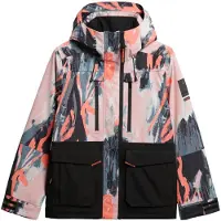 Superdry für Damen. WS110181A Ultimate Freestyle Skijacke rosa (XS), Lässig, Sportlich, Polyester, Schnee