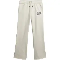 Superdry für Damen. W7011171A Athletic Essentials Jogginghose mit niedrigem Bund und Schlaghose beige (M), Lässig, Baumwolle