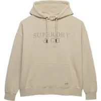 Superdry für Damen. W2012691A Kapuzenpullover ?Luxe Casual Relaxed? in Beige (S), Lässig, Baumwolle
