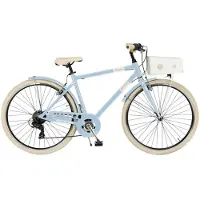 Via Veneto City Bike Milano Man 28” 6V Hellblau Pariolino Größe 50