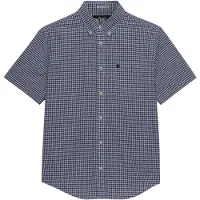 Superdry für Herren. M4011108A Preppy Popeline Hemd blau (L), Lässig, Baumwolle, Kurzarm
