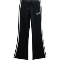Superdry für Damen. W7011279A Jogger-Hose Athletic Stripe Flare Marine (L), Sportlich, Baumwolle