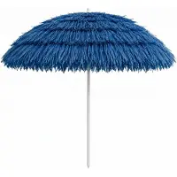 Linder Exclusiv GmbH Linder Exclusiv Sonnenschirm, Strandschirm,UV-Schutz 30,Hawaii Blau